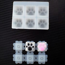 Cat Paw Keycap Silicone Mould