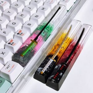 Katana Spacebar Keycap (Black/White)
